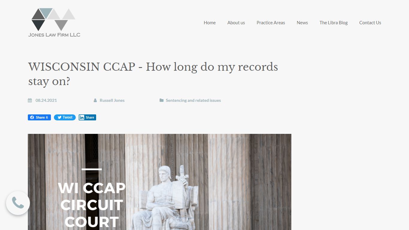 WISCONSIN CCAP - How long do my records stay on?