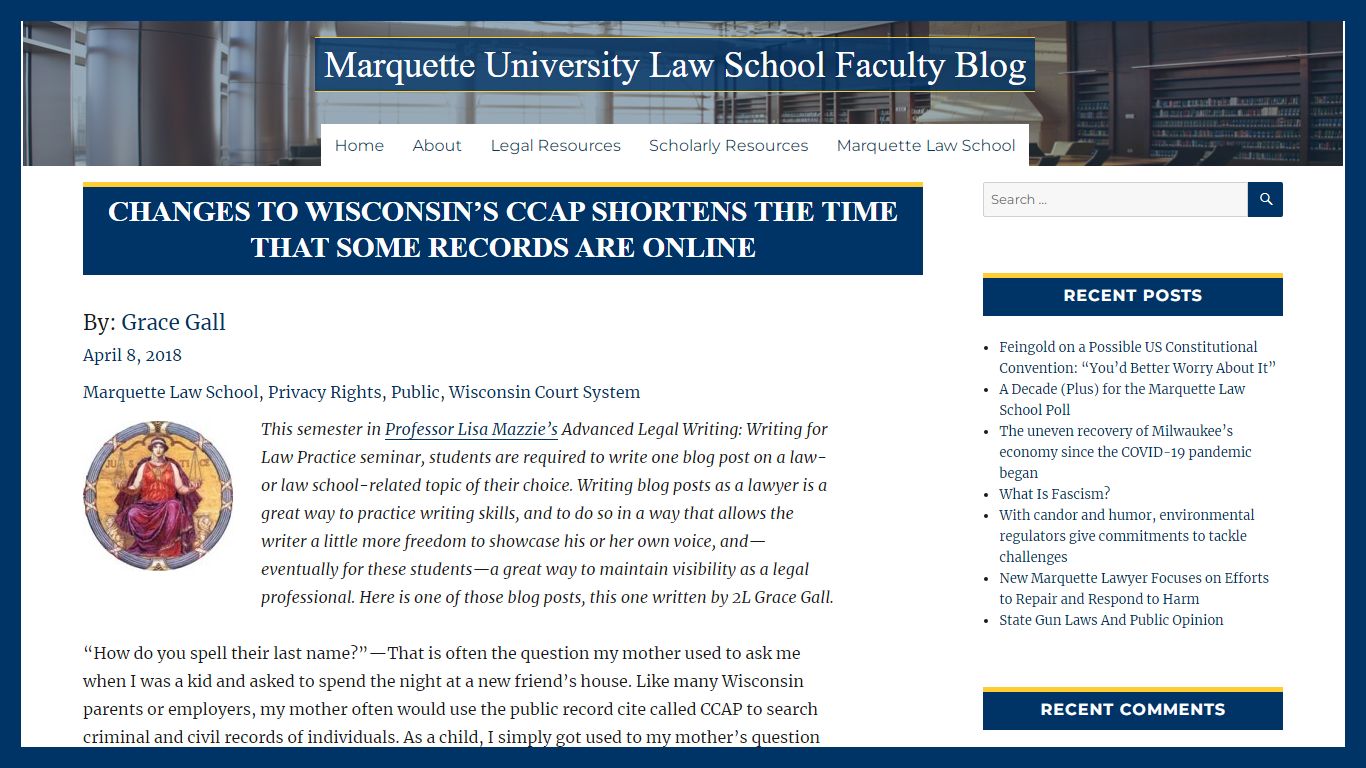 Changes to Wisconsin’s CCAP Shortens the Time that Some Records are ...